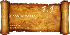 Bóna Gizella névjegykártya